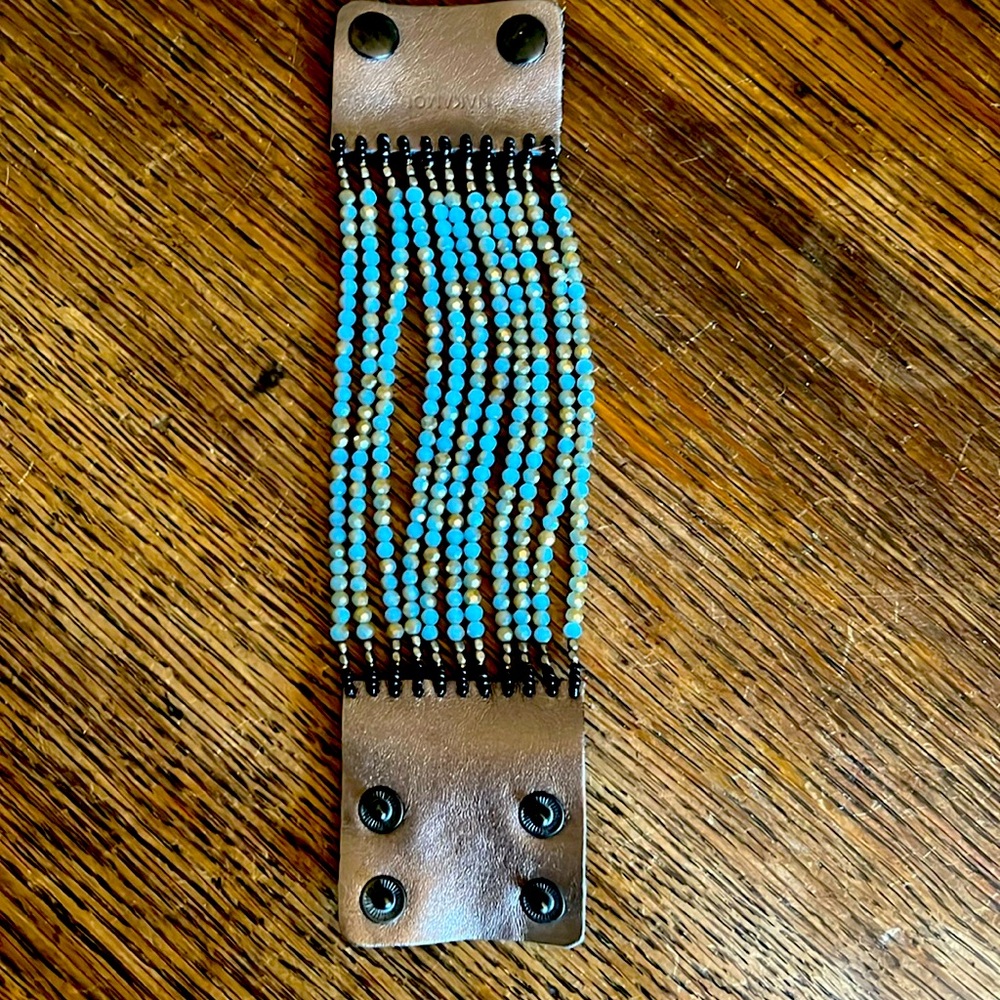 ANTHROPOLOGIE NAKAMOL STATEMENT BEADED BRACELET